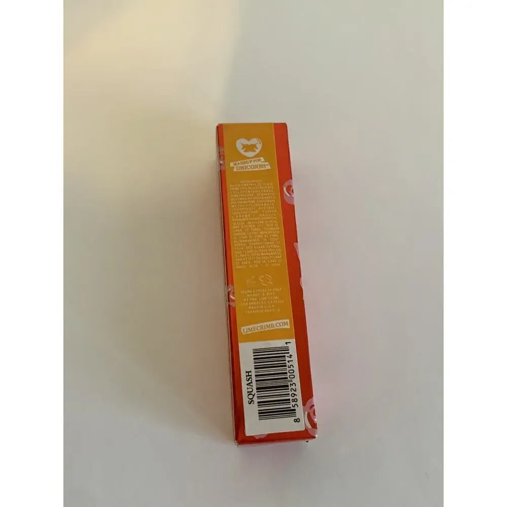 Lime Crime Velvetines Liquid Matte Lipstick Squash Vegan (NEW) Yellow In Box